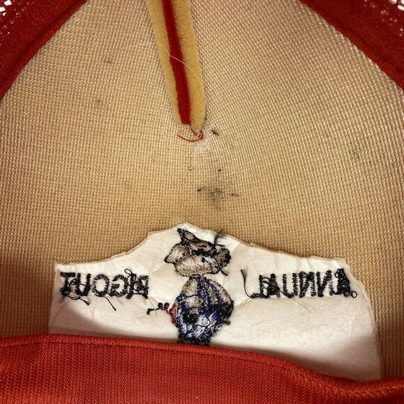 Vtg Annual Pigout Trucker Hat Red Snap Back Gold Medal BBQ Block Party Tailgate - Picture 12 of 12